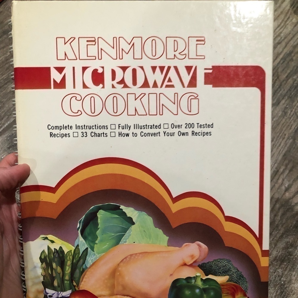 Vintage cookbook Kenmore Microwave Cooking.